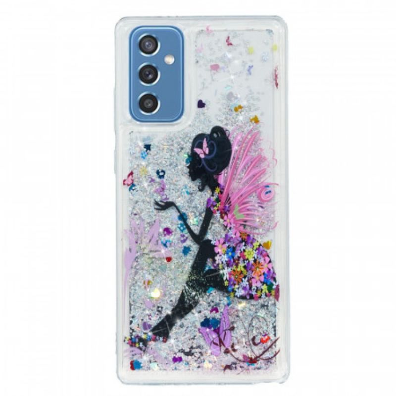 Coque Samsung Galaxy M52 5G Princesse Paillettes