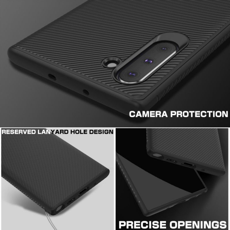 Coque Samsung Galaxy Note 10 Fibre Carbone Twill