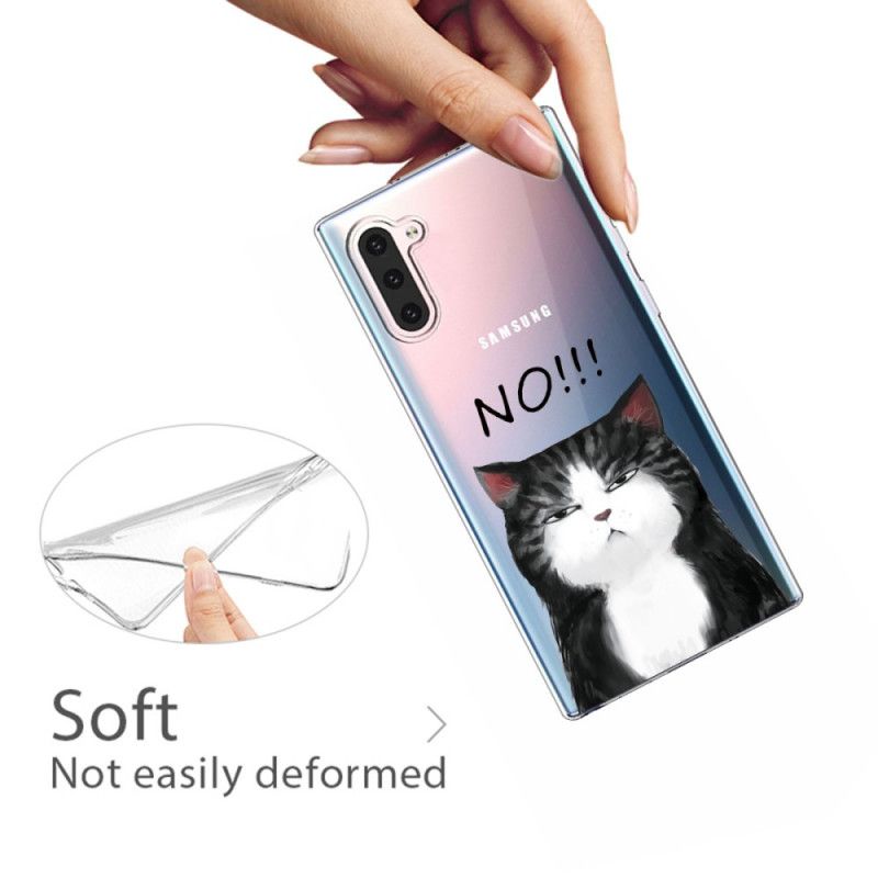 Coque Samsung Galaxy Note 10 Le Chat Qui Dit Non