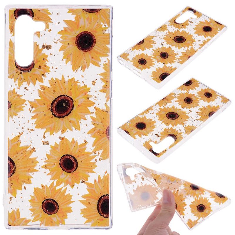 Coque Samsung Galaxy Note 10 Multiples Tournesols