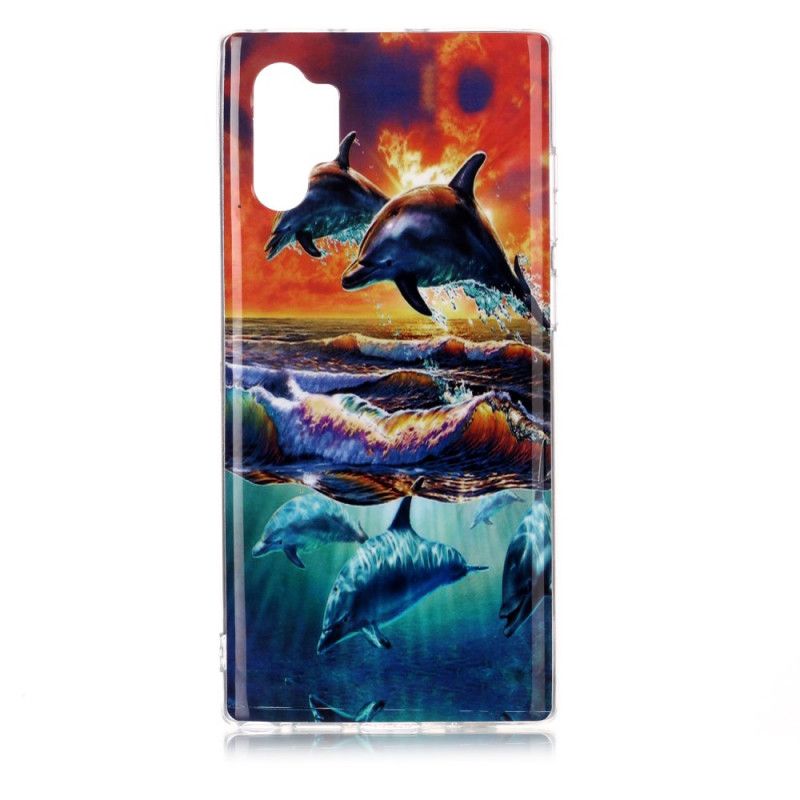 Coque Samsung Galaxy Note 10 Plus Dauphins En Liberté