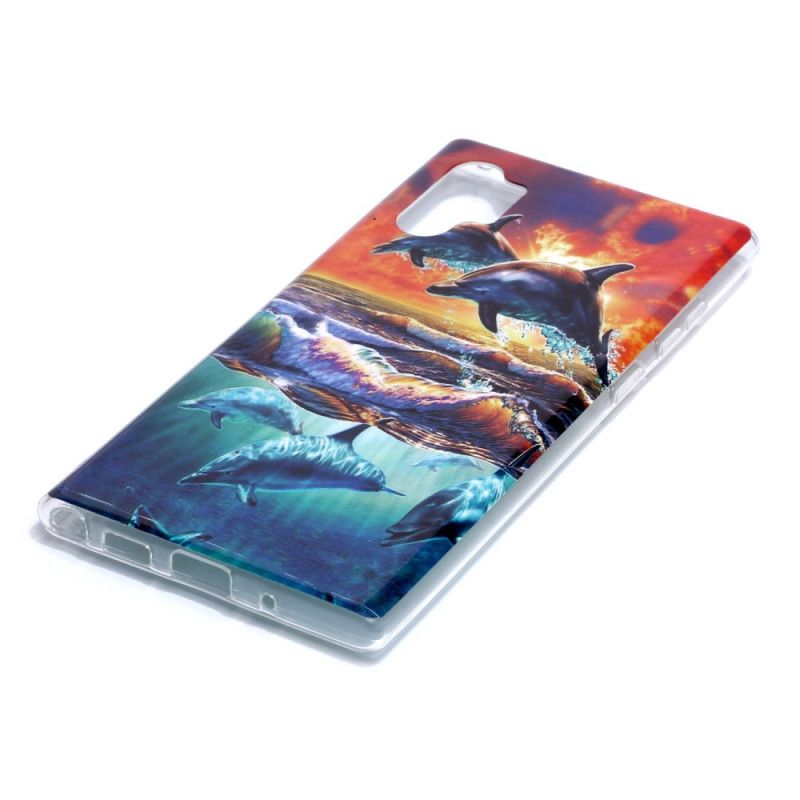 Coque Samsung Galaxy Note 10 Plus Dauphins En Liberté