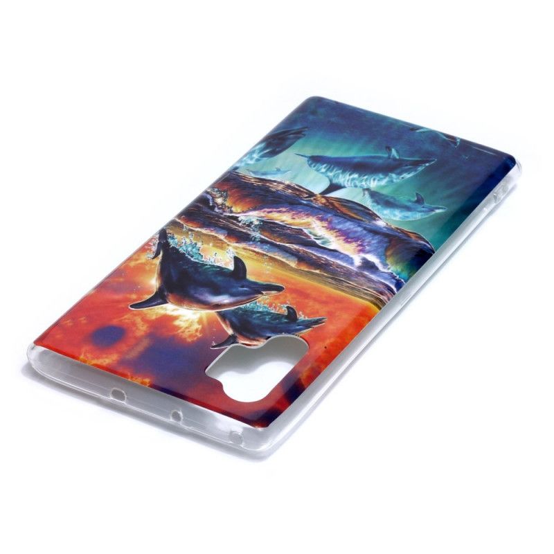 Coque Samsung Galaxy Note 10 Plus Dauphins En Liberté