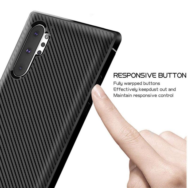 Coque Samsung Galaxy Note 10 Plus Fibre Carbone Twill