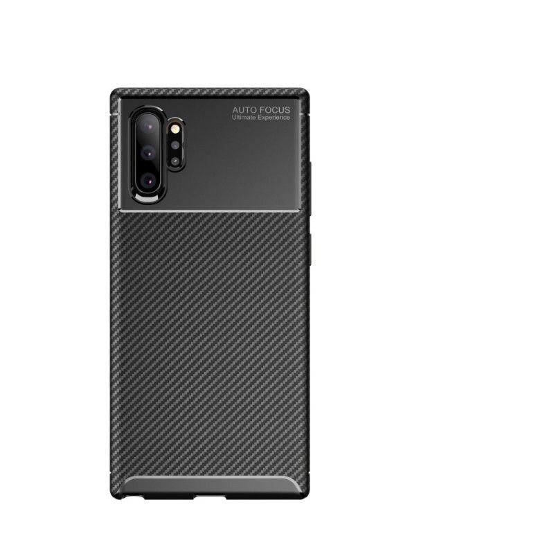 Coque Samsung Galaxy Note 10 Plus Flexible Texture Fibre Carbone