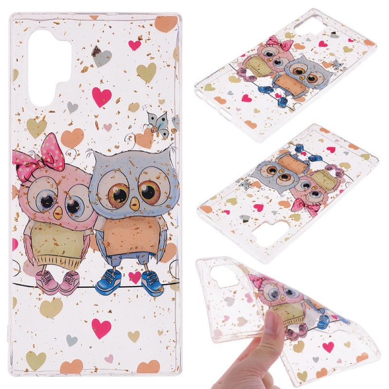 Coque Samsung Galaxy Note 10 Plus Love Et Paillettes