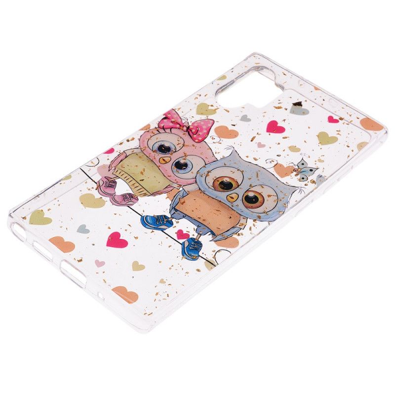 Coque Samsung Galaxy Note 10 Plus Love Et Paillettes