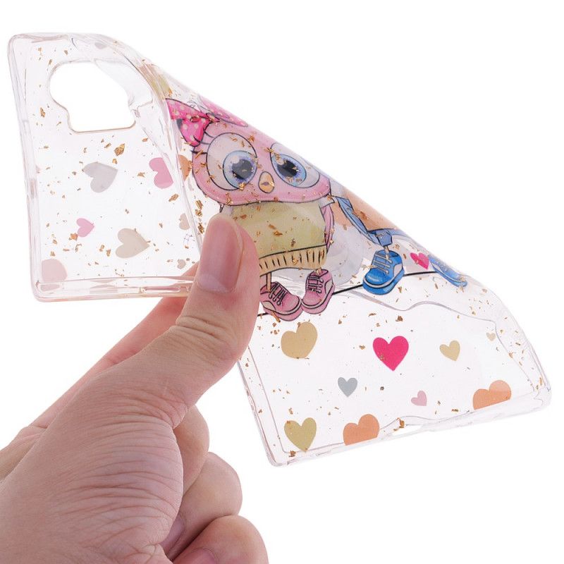 Coque Samsung Galaxy Note 10 Plus Love Et Paillettes