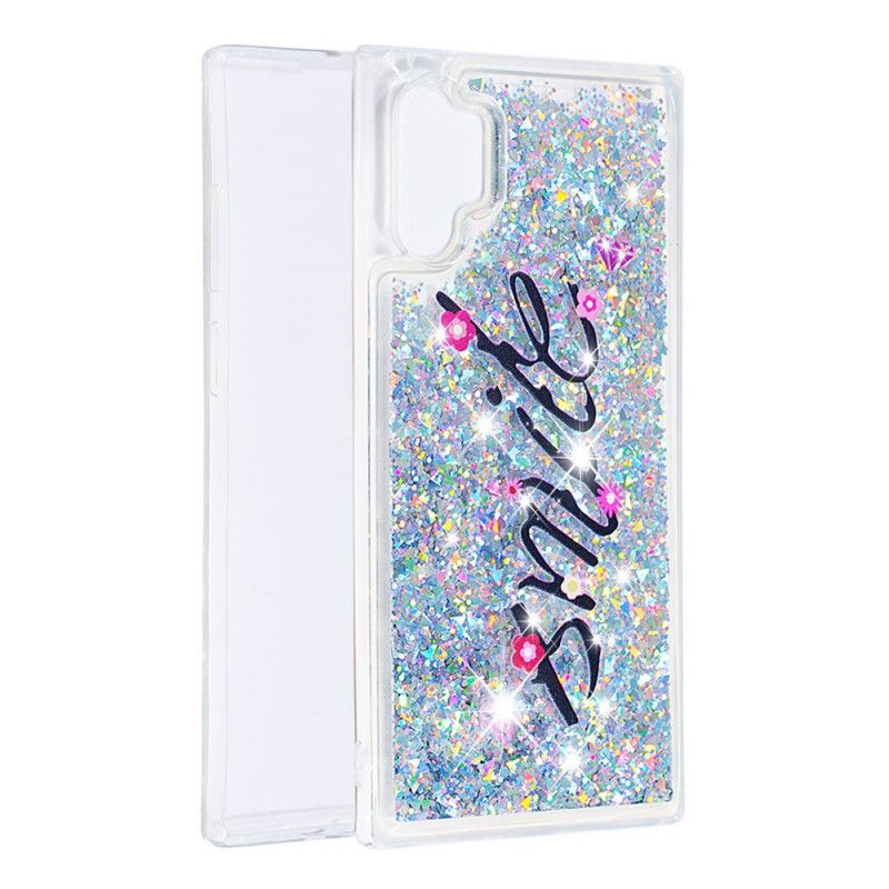 Coque Samsung Galaxy Note 10 Plus Paillettes Smile