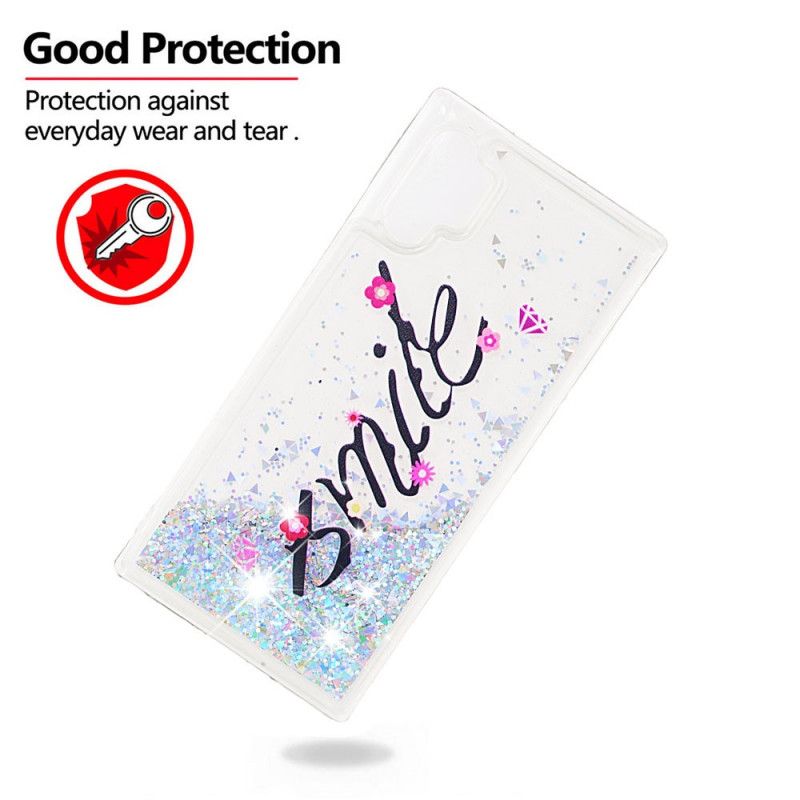Coque Samsung Galaxy Note 10 Plus Paillettes Smile