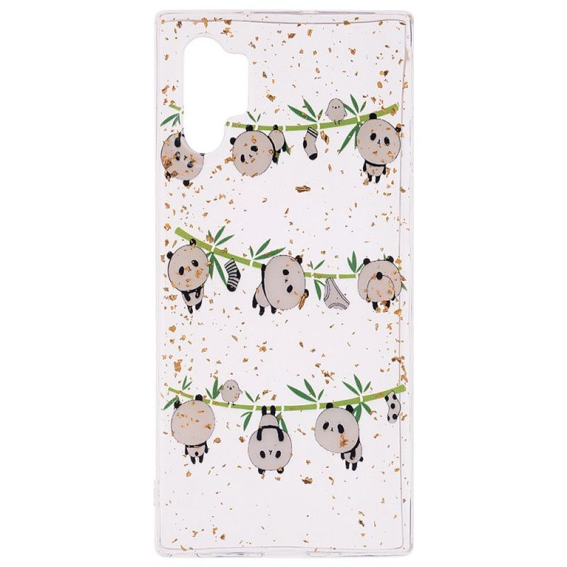 Coque Samsung Galaxy Note 10 Plus Pandas Fun Et Paillettes