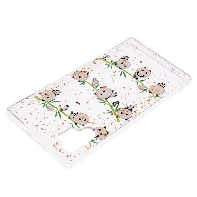 Coque Samsung Galaxy Note 10 Plus Pandas Fun Et Paillettes