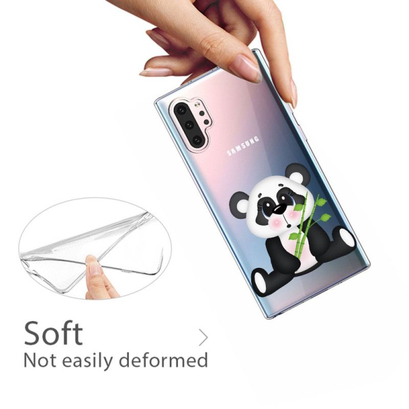 Coque Samsung Galaxy Note 10 Plus Transparente Panda Triste