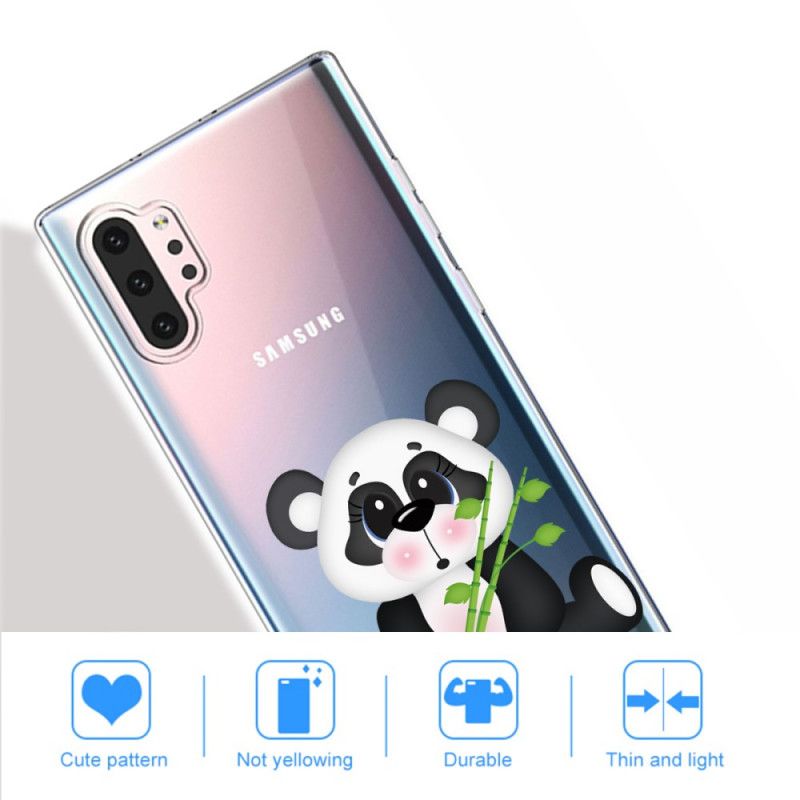 Coque Samsung Galaxy Note 10 Plus Transparente Panda Triste