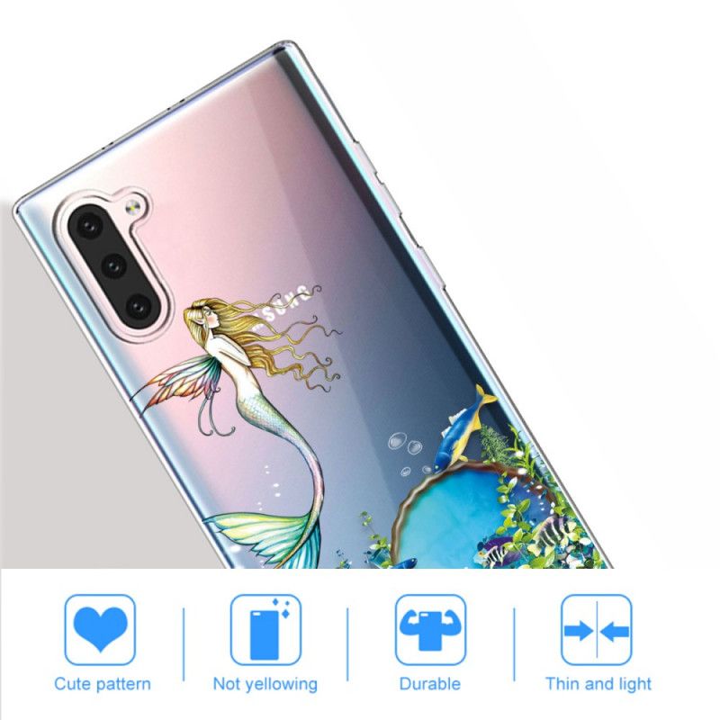 Coque Samsung Galaxy Note 10 Sirène Bleue