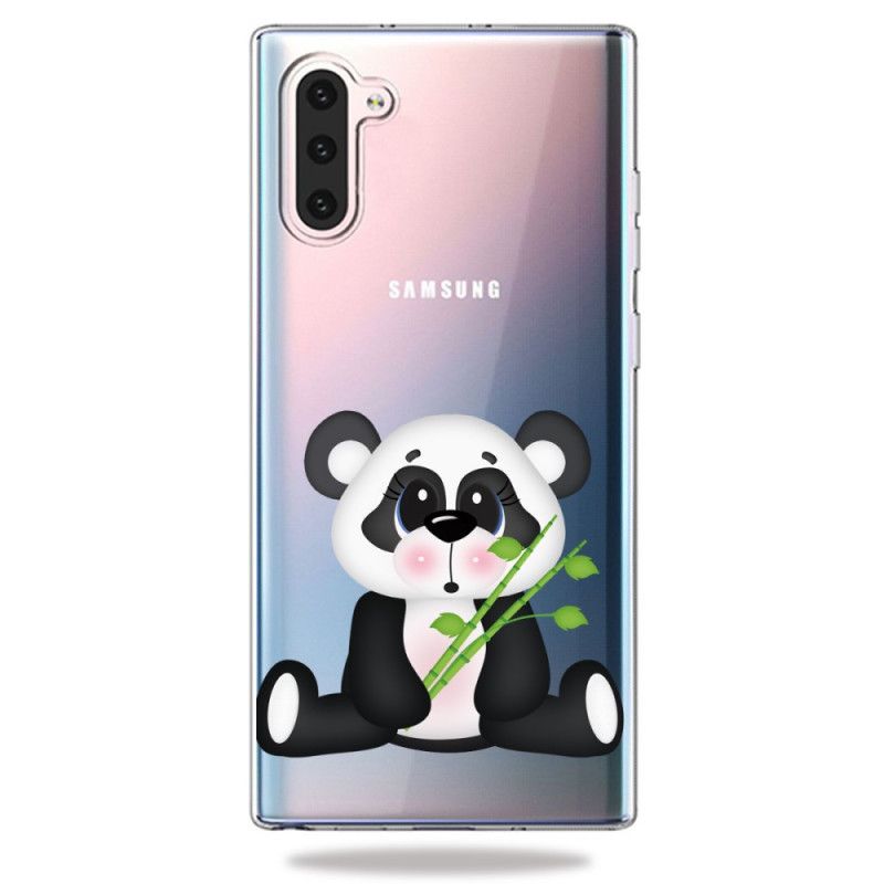 Coque Samsung Galaxy Note 10 Transparente Panda Triste