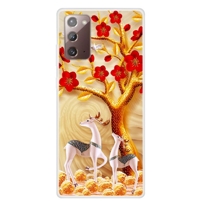 Coque Samsung Galaxy Note 20 Arbre Doré