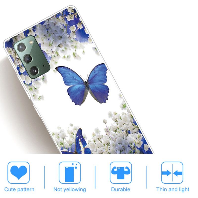 Coque Samsung Galaxy Note 20 Butterflies