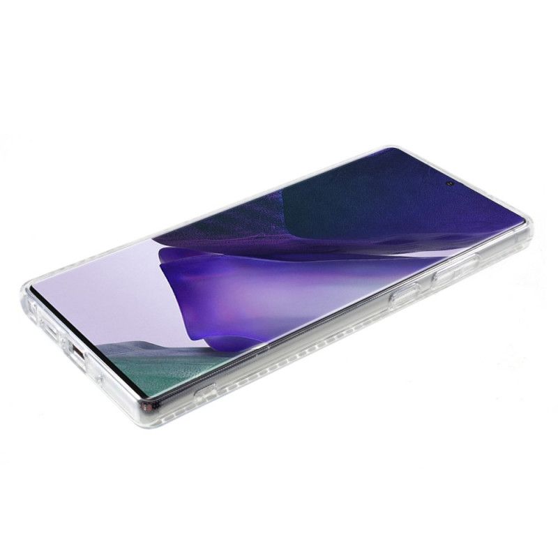 Coque Samsung Galaxy Note 20 Contour Strass Et Papillons