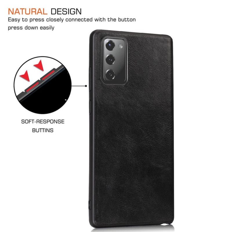 Coque Samsung Galaxy Note 20 Effet Cuir Élégance