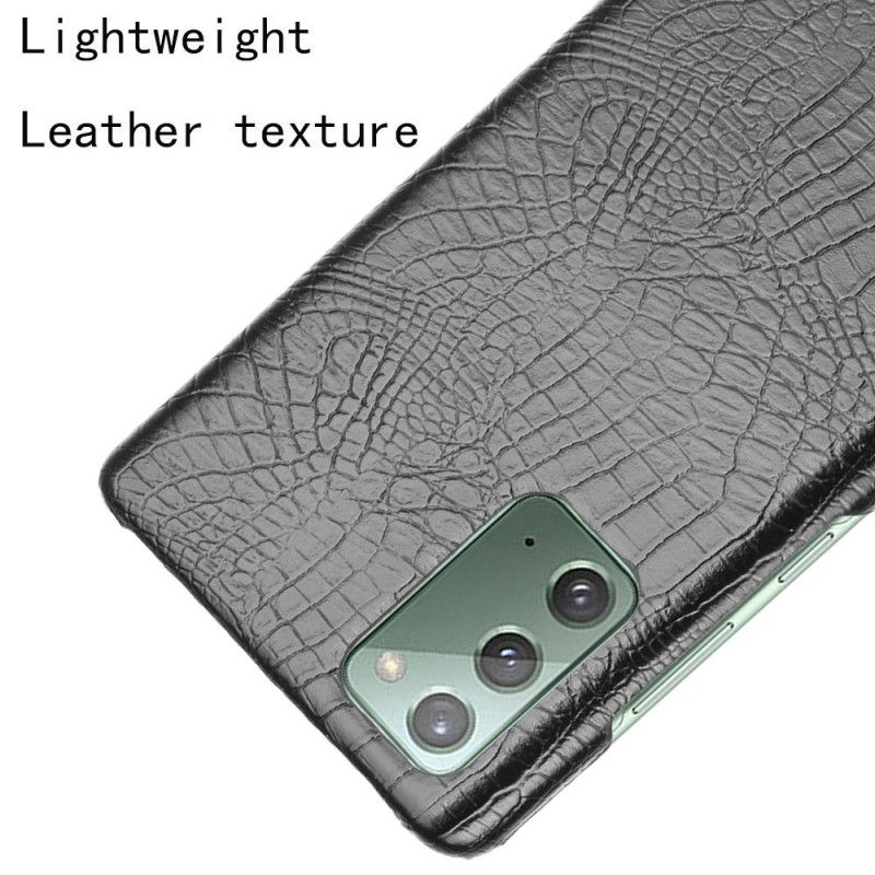 Coque Samsung Galaxy Note 20 Effet Peau De Crocodile