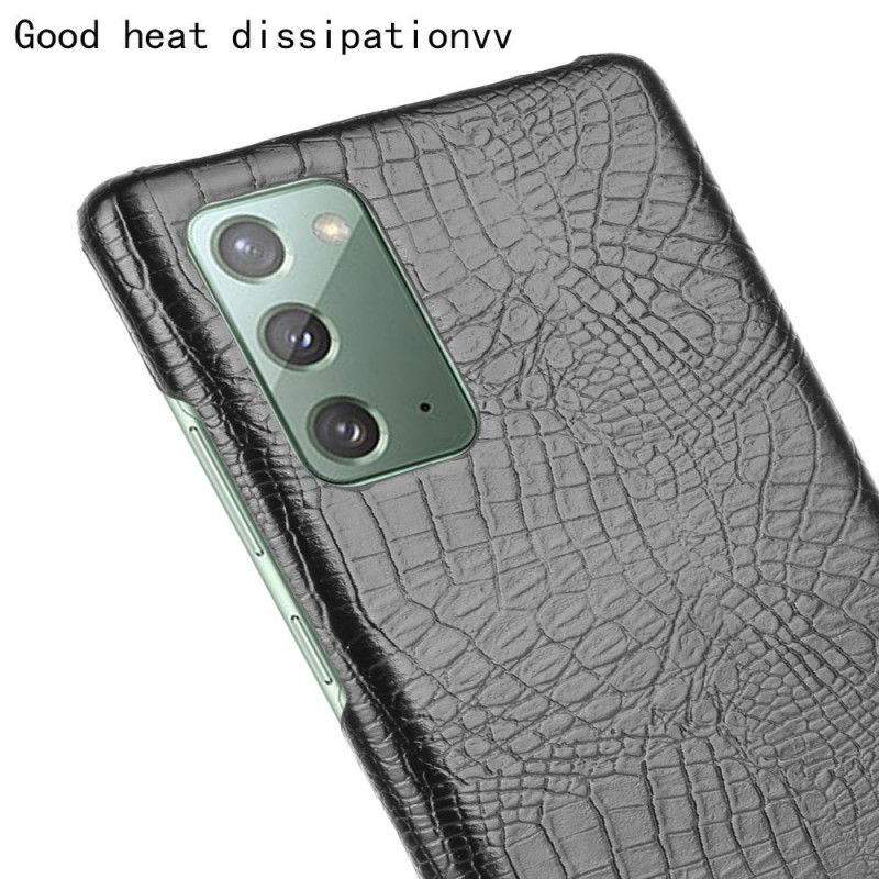 Coque Samsung Galaxy Note 20 Effet Peau De Crocodile