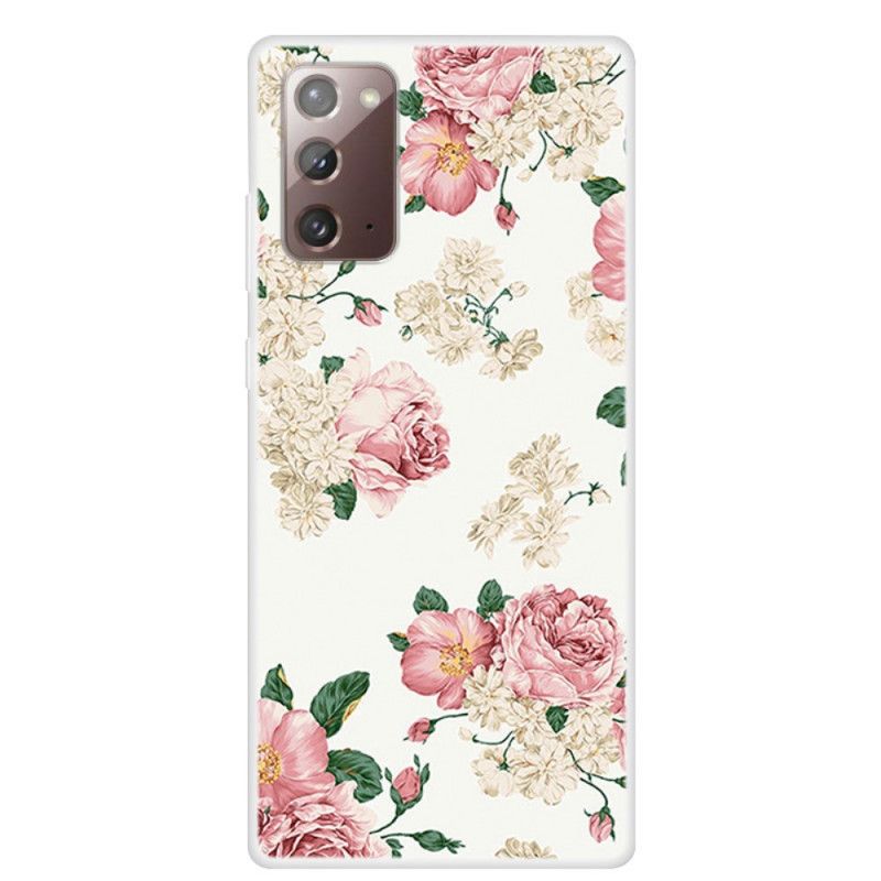 Coque Samsung Galaxy Note 20 Fleurs Liberty