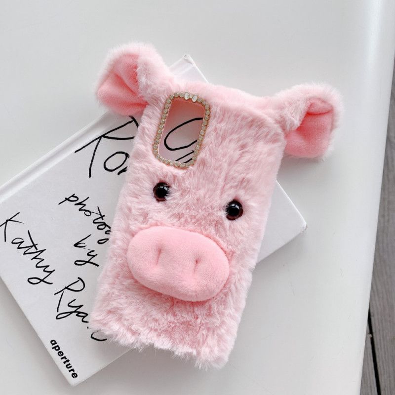 Coque Samsung Galaxy Note 20 Fourrure Cochon