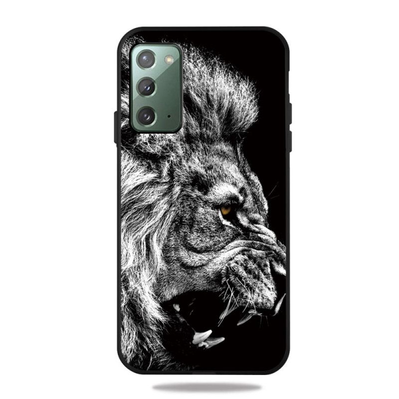 Coque Samsung Galaxy Note 20 Lion Féroce