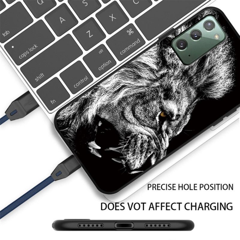 Coque Samsung Galaxy Note 20 Lion Féroce