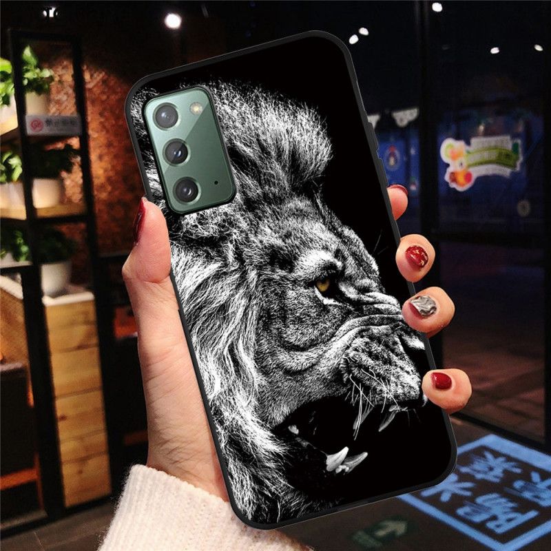 Coque Samsung Galaxy Note 20 Lion Féroce