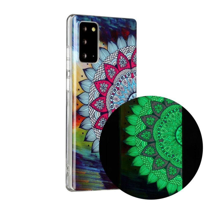 Coque Samsung Galaxy Note 20 Mandala Fluorescente