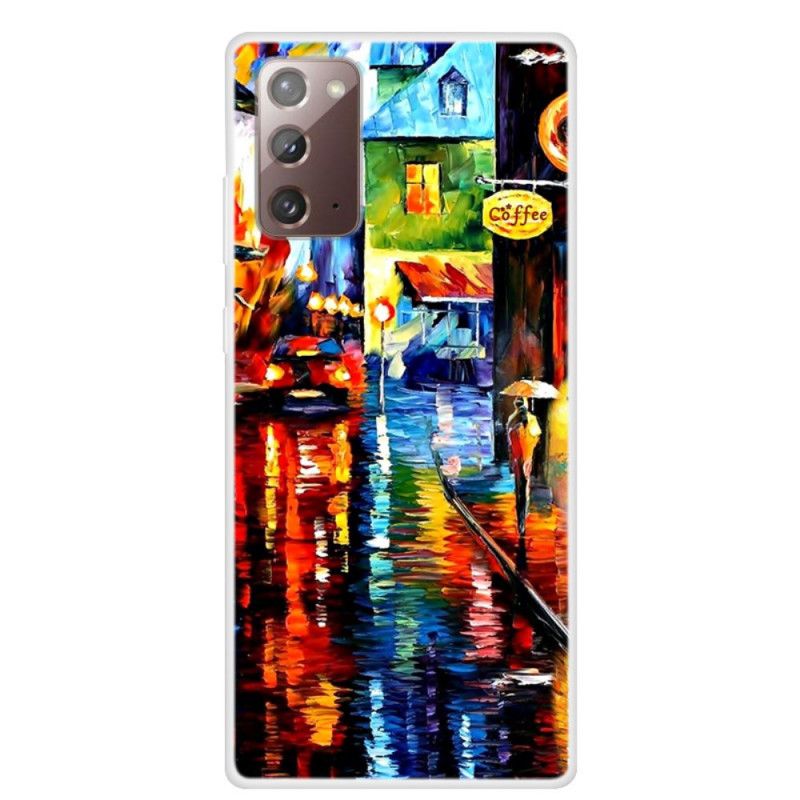 Coque Samsung Galaxy Note 20 Peinture De Café