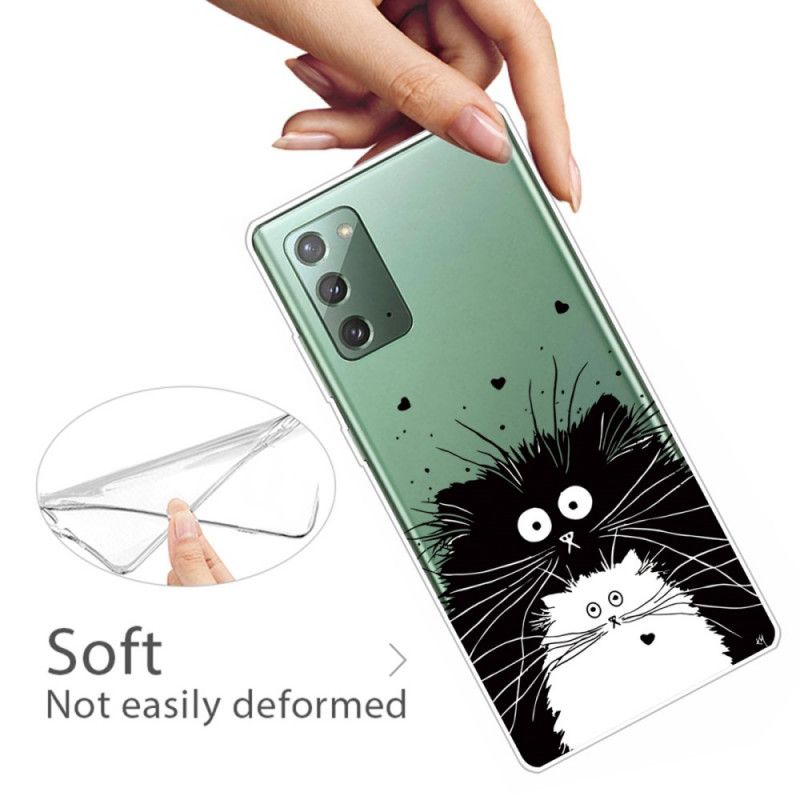 Coque Samsung Galaxy Note 20 Regarde Les Chats