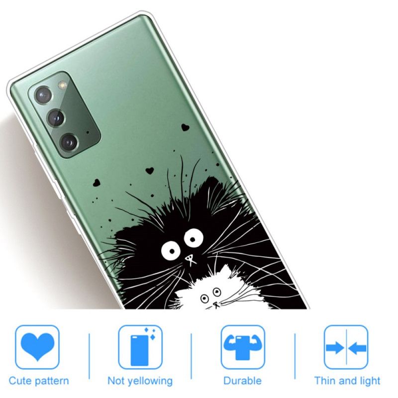 Coque Samsung Galaxy Note 20 Regarde Les Chats