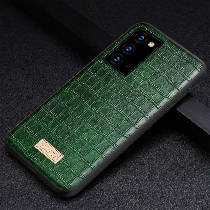 Coque Samsung Galaxy Note 20 Sulada Effet Peau Crocodile