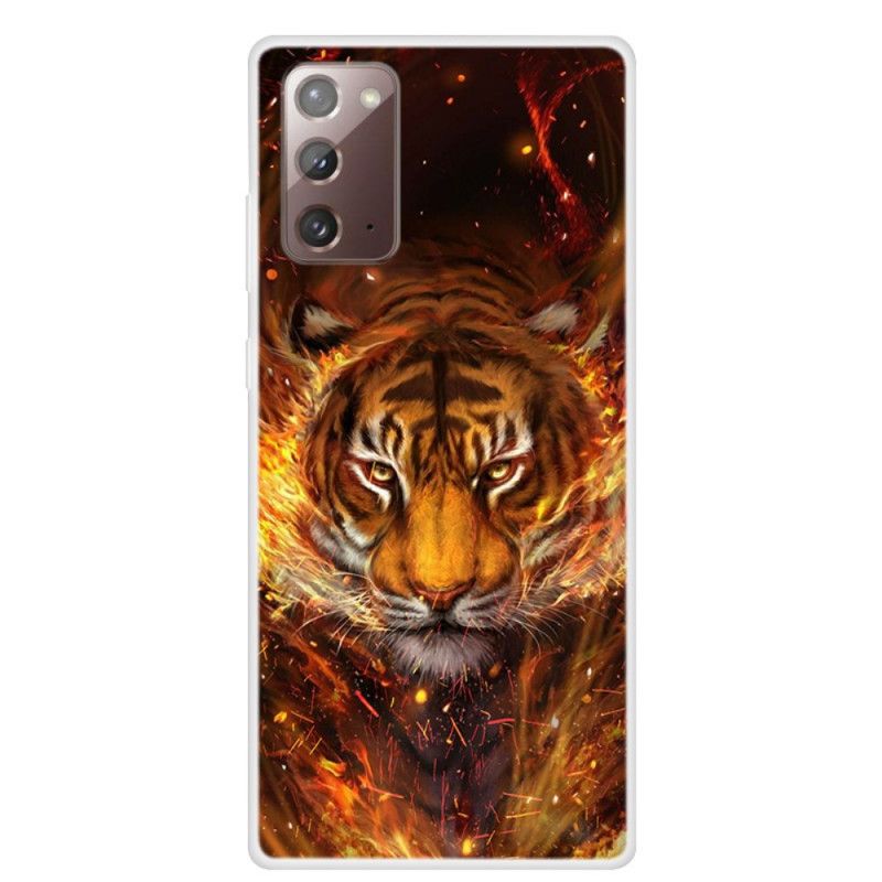 Coque Samsung Galaxy Note 20 Tigre De Feu