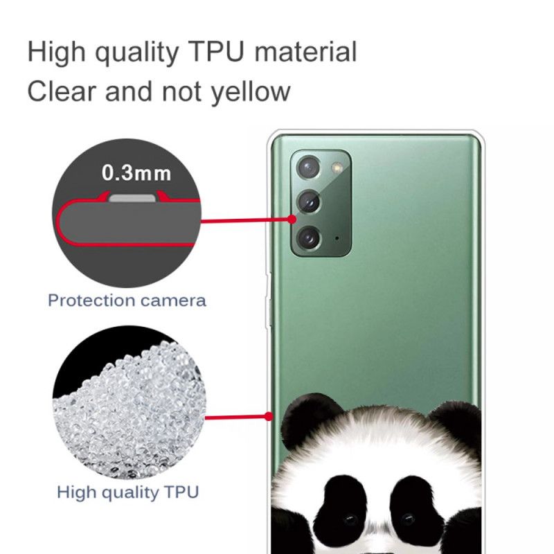 Coque Samsung Galaxy Note 20 Transparente Panda