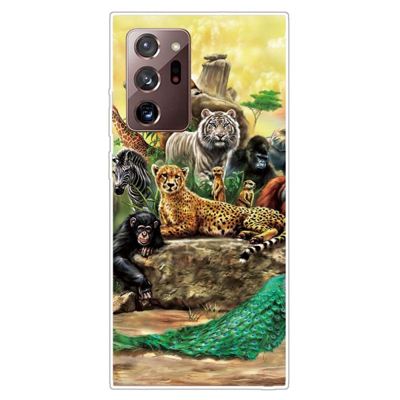 Coque Samsung Galaxy Note 20 Ultra Animaux Safari