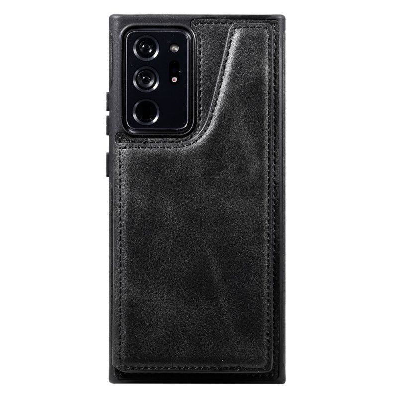 Coque Samsung Galaxy Note 20 Ultra Effet Cuir Porte-cartes Support