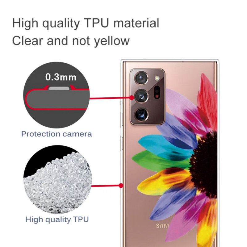 Coque Samsung Galaxy Note 20 Ultra Fleur Colorée