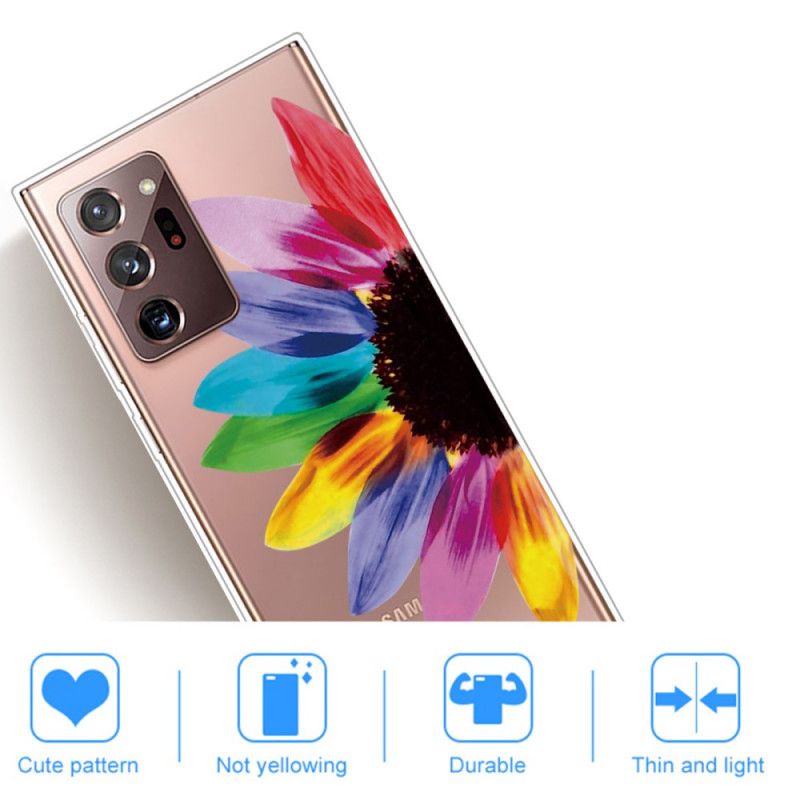 Coque Samsung Galaxy Note 20 Ultra Fleur Colorée