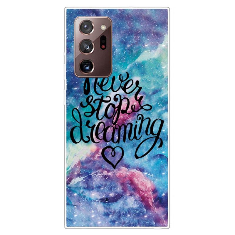 Coque Samsung Galaxy Note 20 Ultra Never Stop Dreaming Colorée