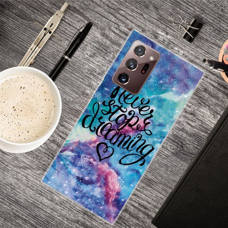 Coque Samsung Galaxy Note 20 Ultra Never Stop Dreaming Colorée