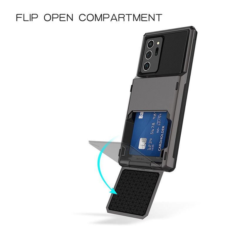 Coque Samsung Galaxy Note 20 Ultra Porte-carte À Trap Et Support