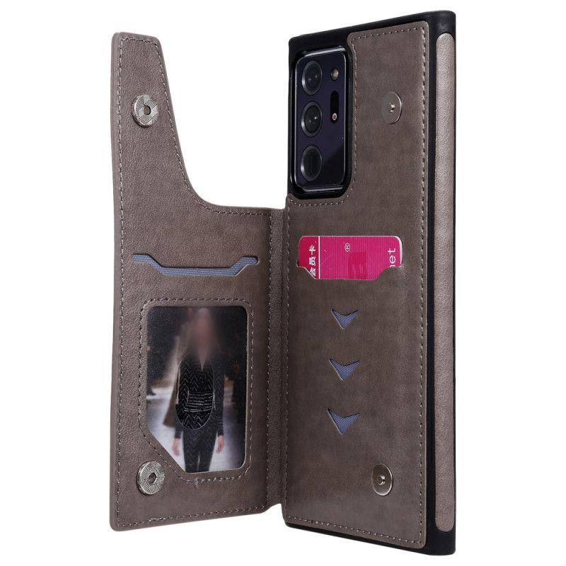 Coque Samsung Galaxy Note 20 Ultra Porte-cartes Support Chat