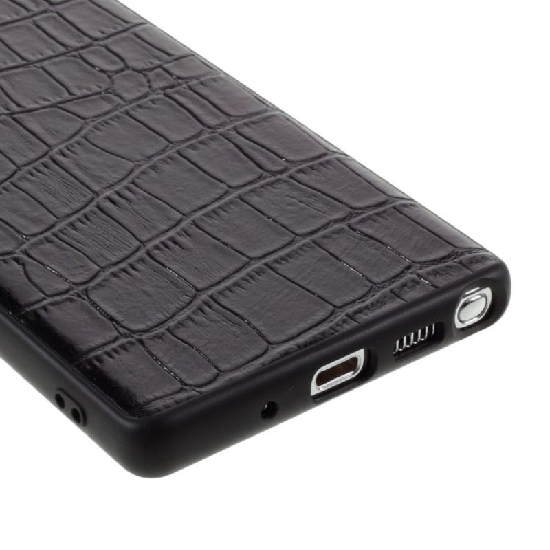 Coque Samsung Galaxy Note 20 Véritable Cuir Texture Crocodile