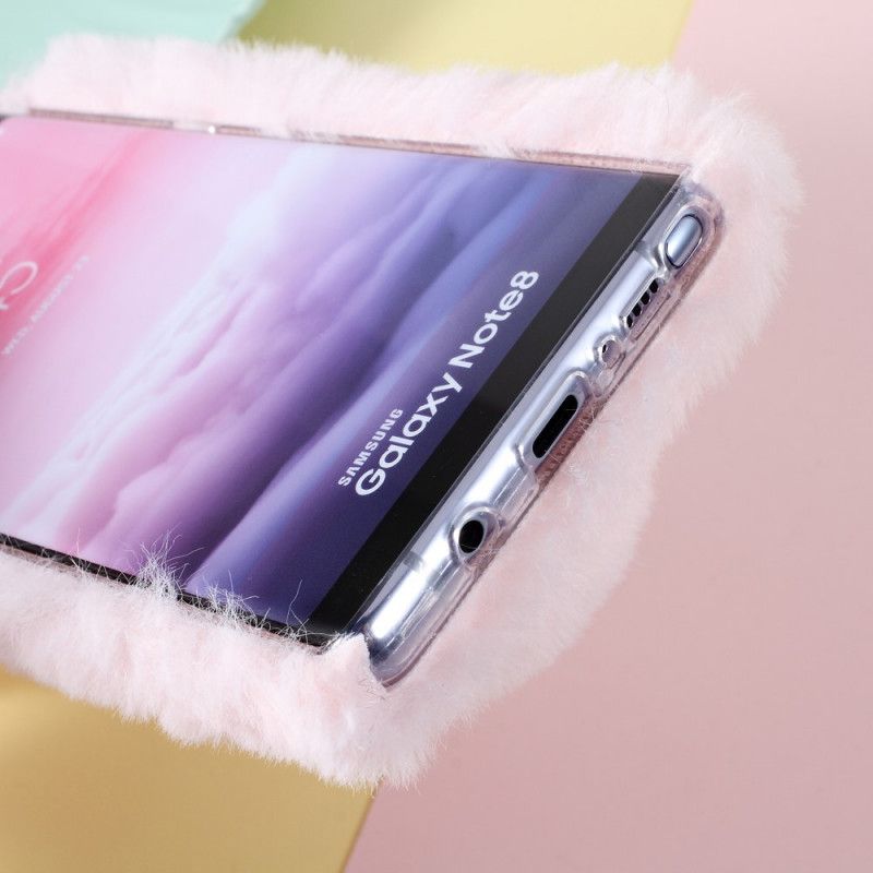 Coque Samsung Galaxy Note 8 Design Fourrure Lapin