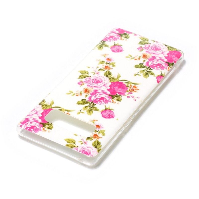 Coque Samsung Galaxy Note 8 Fleurs Liberty Fluorescente