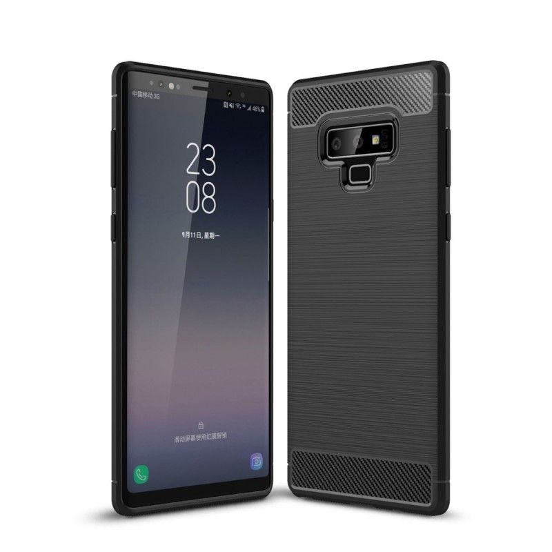 Coque Samsung Galaxy Note 9 Fibre Carbone Brossée